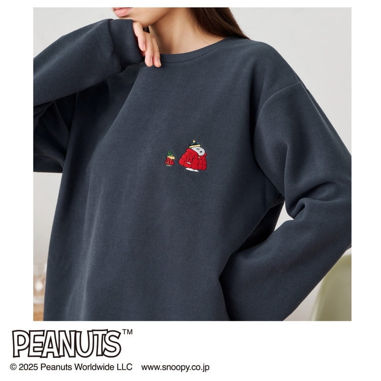 AOKI＆PEANUTSコラボ リカバリーケアプラス ルームウェア フリース素材