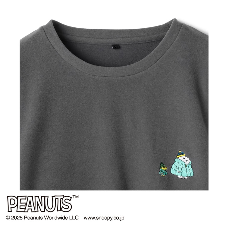 新品AOKI & PEANUTS コラボ AOKIの疲労回復リカバリーウェア AOKI＆PEANUTSコラボ リカバリーケアプラス ルームウェア フリース素材