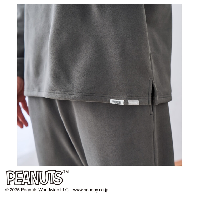 AOKI＆PEANUTSコラボ リカバリーケアプラス ルームウェア フリース素材