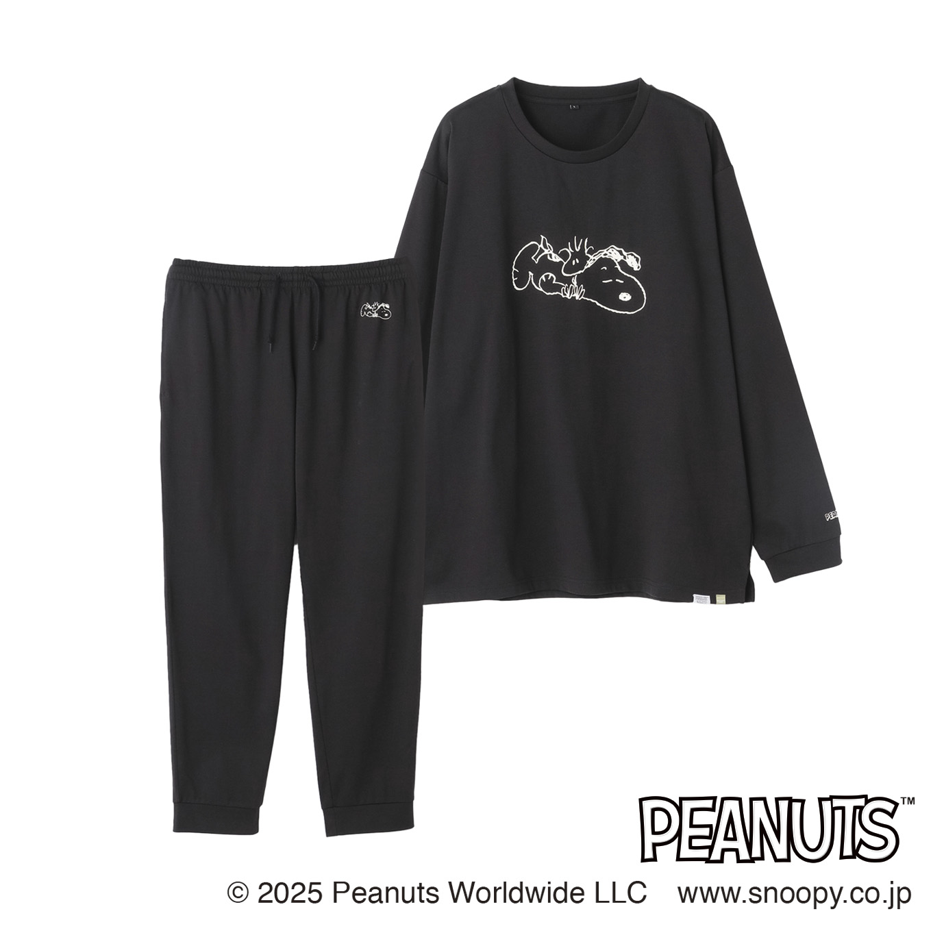 AOKI疲労回復ウェア「RECOVERY CARE+ Premium」AOKI＆PEANUTS コラボ商品長袖 ゆったりホームウエア 上下セットリカバリーケアプラス プレミアムにスヌーピーが仲間入り！