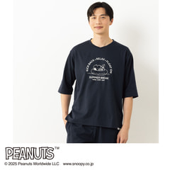 AOKI＆PEANUTSコラボ リカバリーケアプラス ルームウェア 五分袖Tシャ