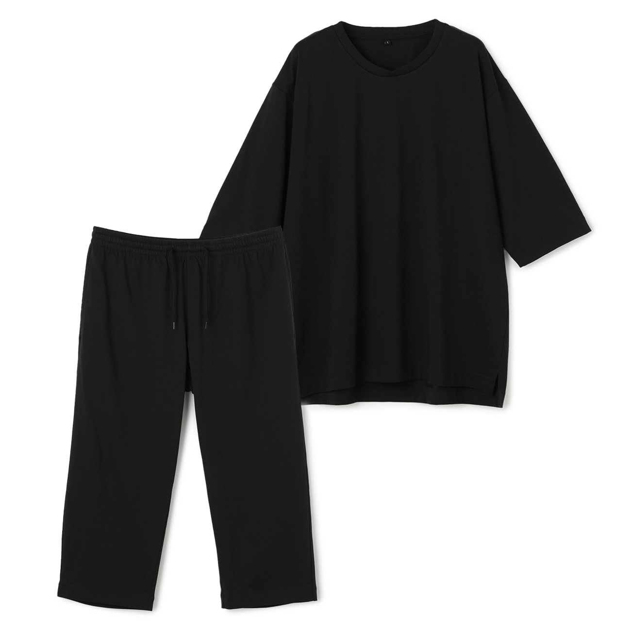 AOKI疲労回復ウェア・リカバリーケアプラス プレミアム ゆったり五分袖Tシャツ&七分丈パンツ コットンブレンド ユニセックス AOKI疲労回復ウェア・リカバリーケアプラス プレミアム ゆったり五分袖Tシャツ&七分丈パンツ コットンブレンド ユニセックス