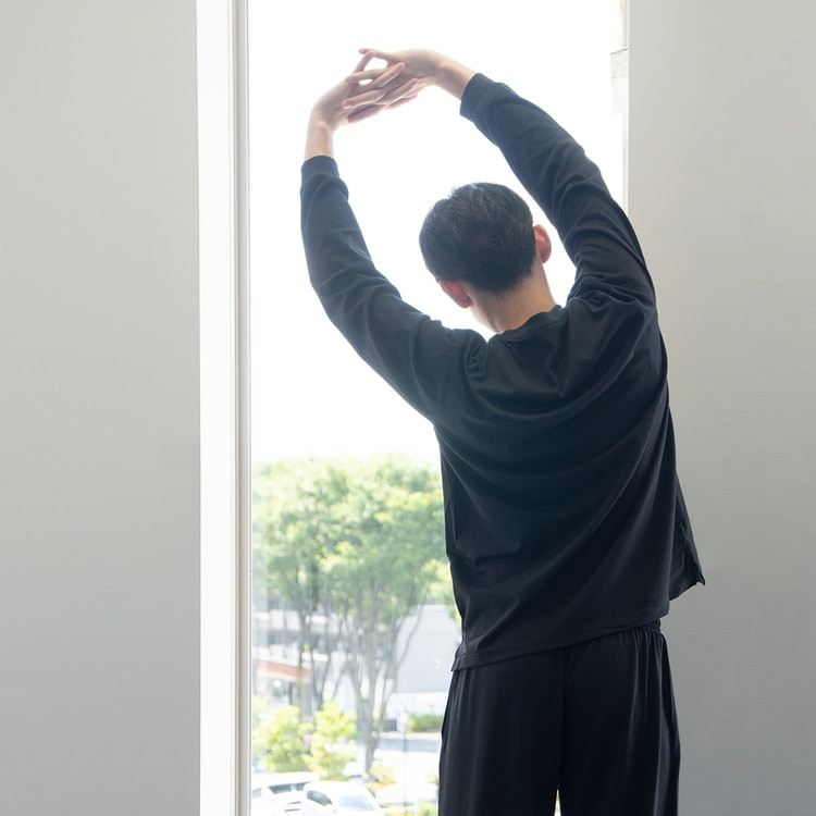 【WEB限定商品】AOKI疲労回復ウェア・リカバリーケアプラス ゆったりホームウェア 上下セット コットンブレンド 軽量オールシーズンタイプ ユニセックス