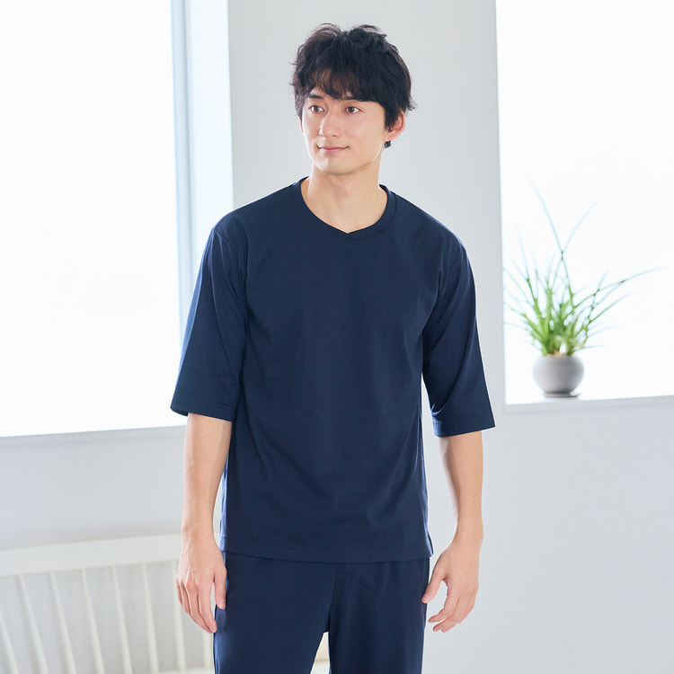 WEB限定商品】リカバリーケアプラス ルームウェア 五分袖Tシャツ＆七分