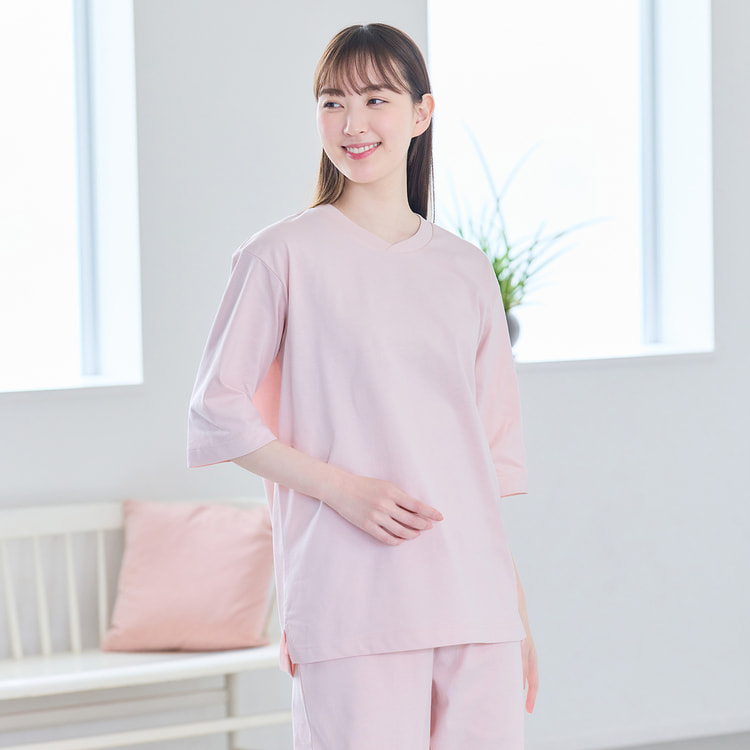WEB限定商品】リカバリーケアプラス ルームウェア 五分袖Tシャツ＆七分