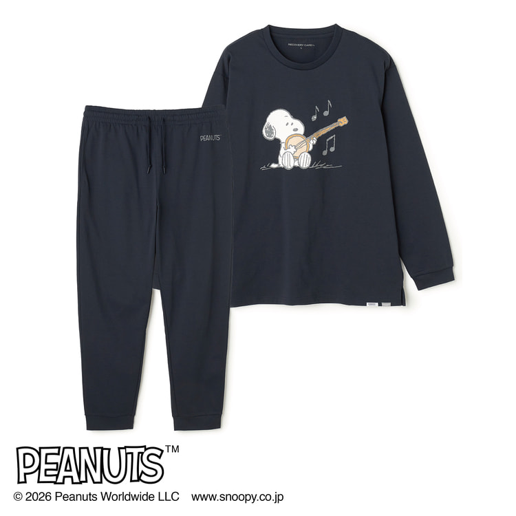 【美品】AOKI＆PEANUTSコラボ　疲労回復ウェア AOKI＆PEANUTSコラボ リカバリーケアプラス ルームウェア オールシーズ
