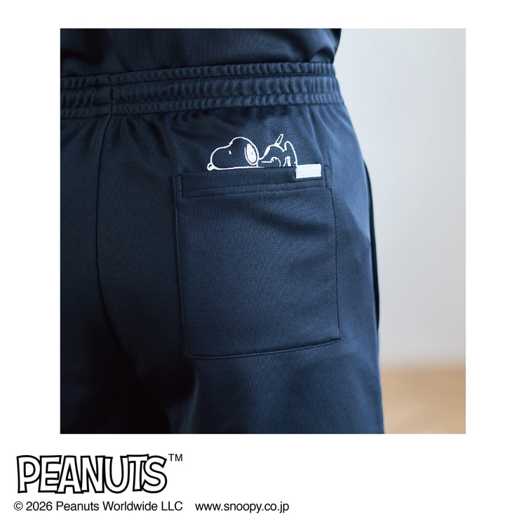 AOKI＆PEANUTSコラボ リカバリーケアプラス ルームウェア メッシュ 半