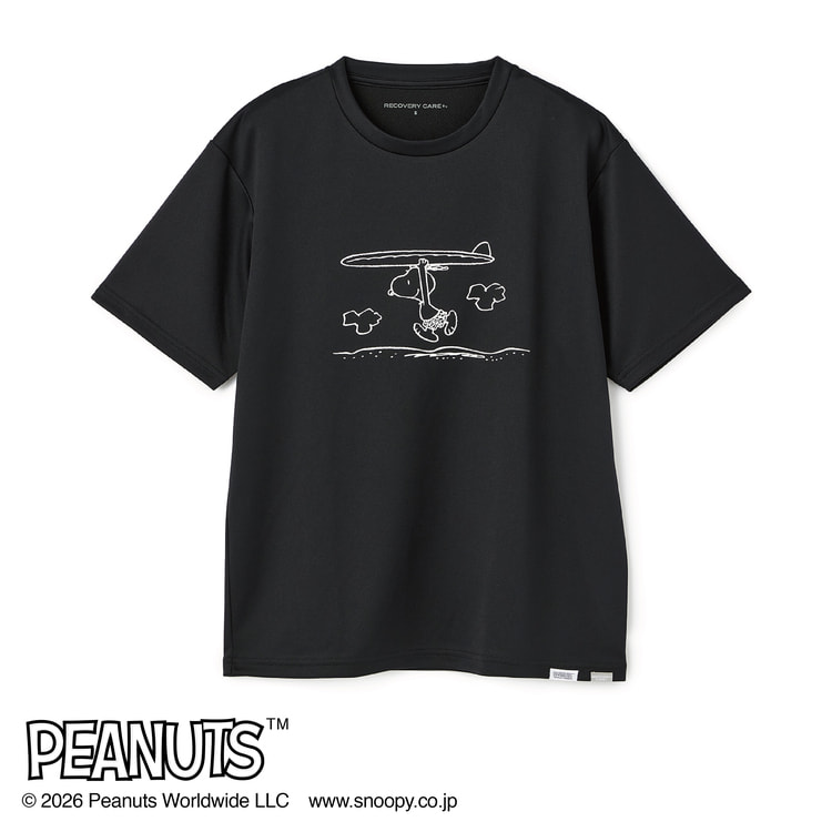 AOKI＆PEANUTSコラボ リカバリーケアプラス ルームウェア メッシュ 半