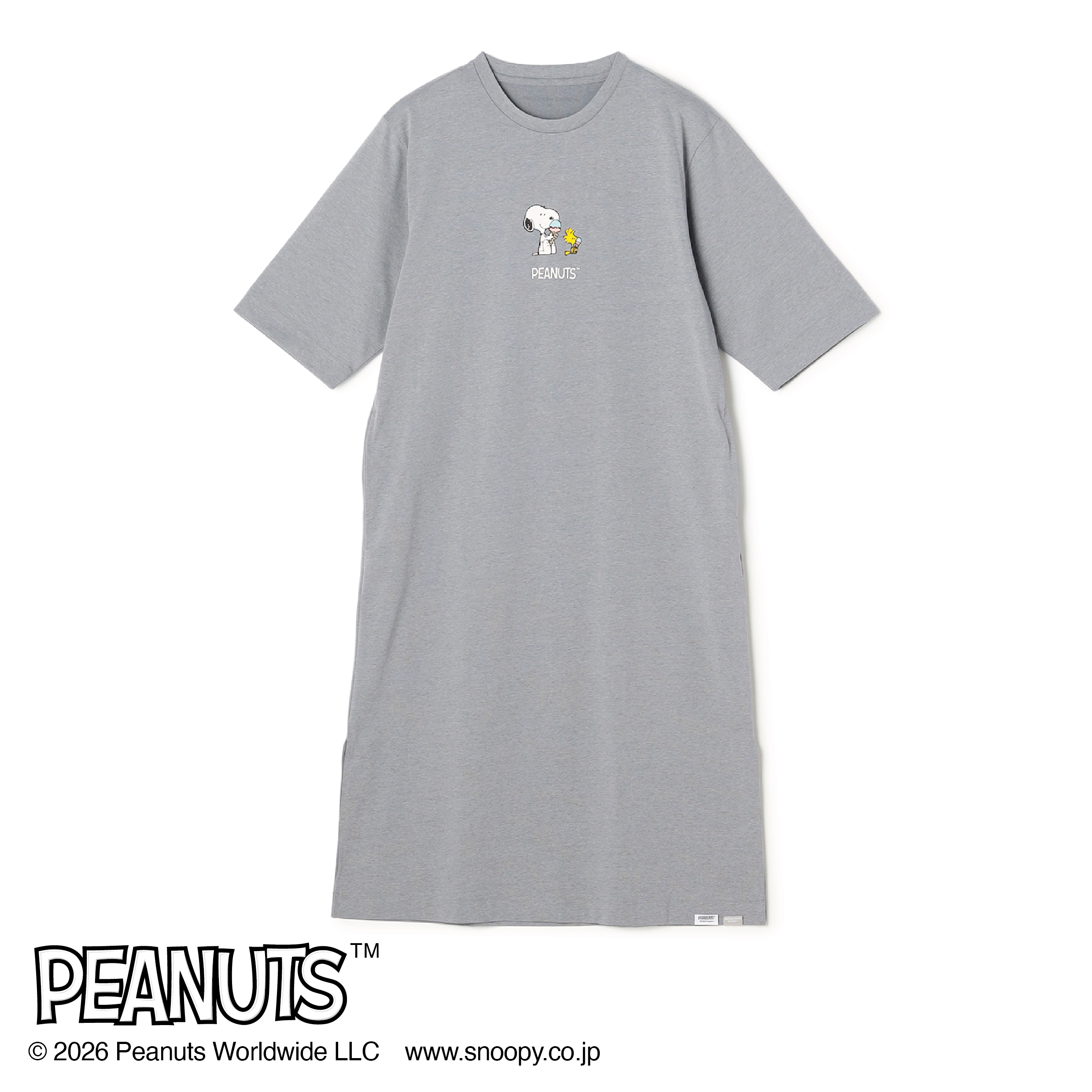 AOKI＆PEANUTSコラボ リカバリーケアプラス ルームウェア 五分袖 チュ