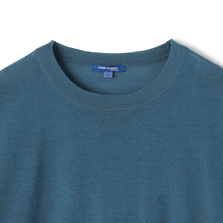 STONE  青 クルーネックセーター Stone Island ストーンアイランド MAGLIA ラムウール クルー