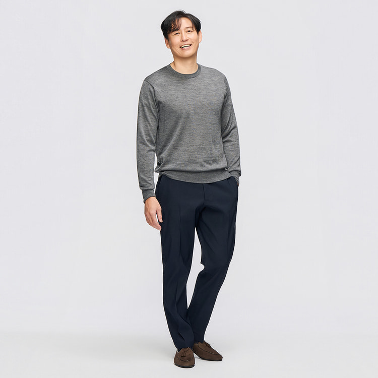 究極ニット365 クルーネックセーター JUNKO SHIMADA JS hom【AOKI