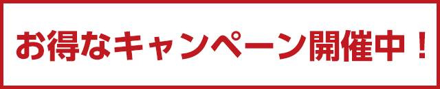 お得なキャンペーン開催中！